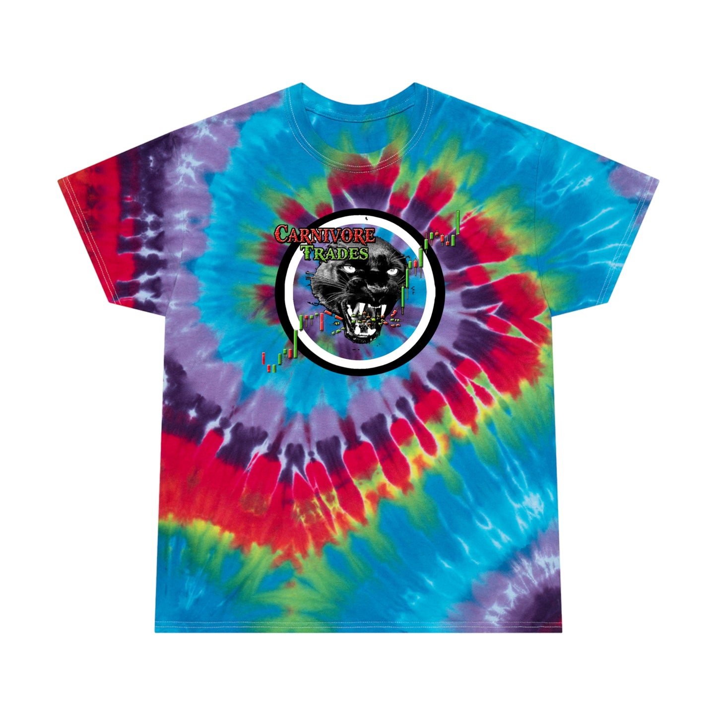 C.A.T. Logo Unisex Tie-Dye Tee, Spiral