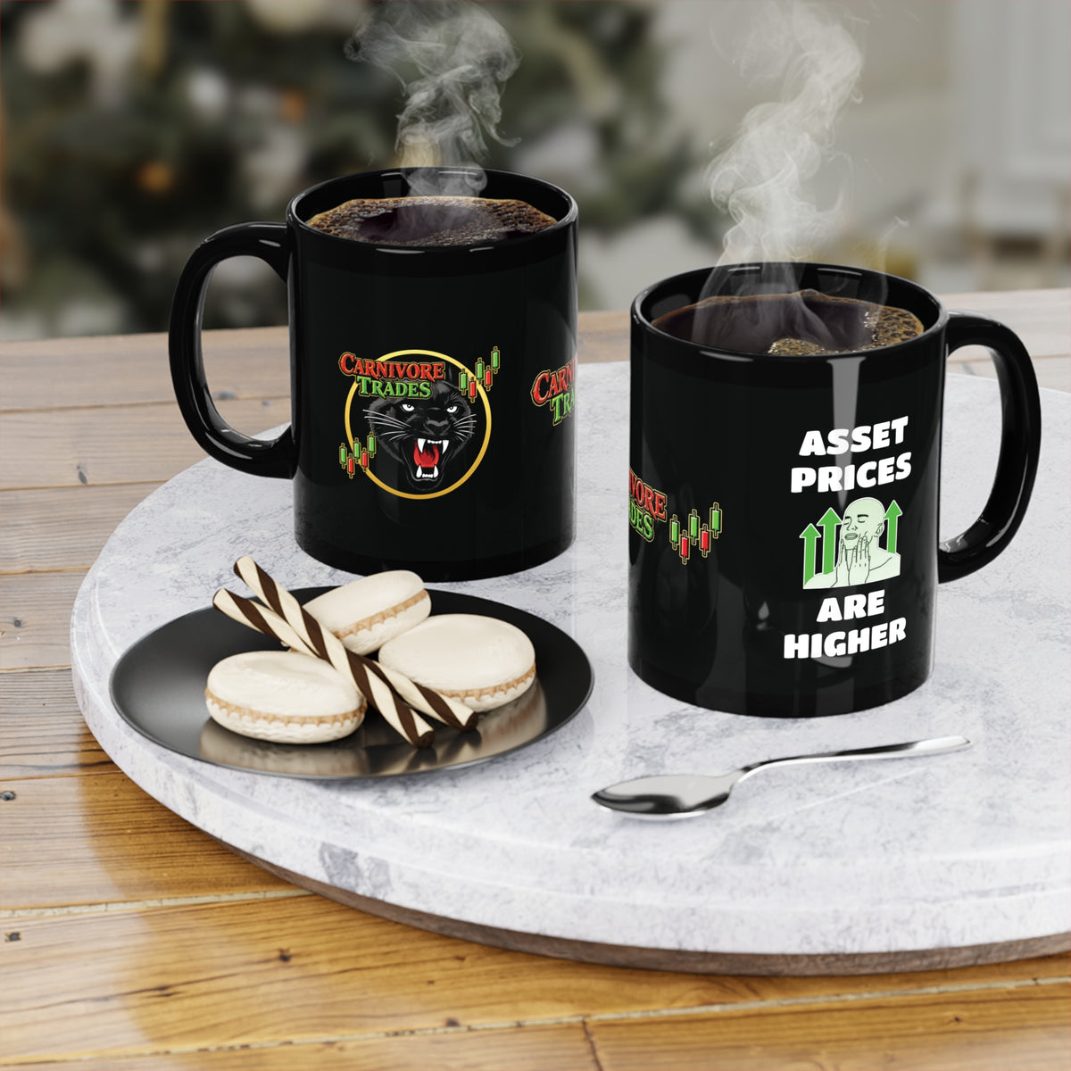 "Asset Prices Are Higher" Coffee Mug