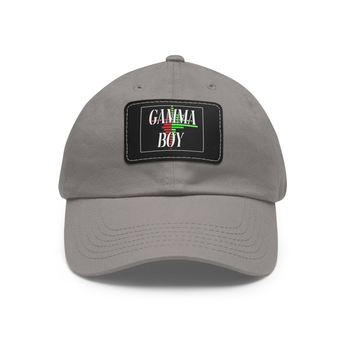 Gamma Boy Dad Hat with Leather Patch (Rectangle)