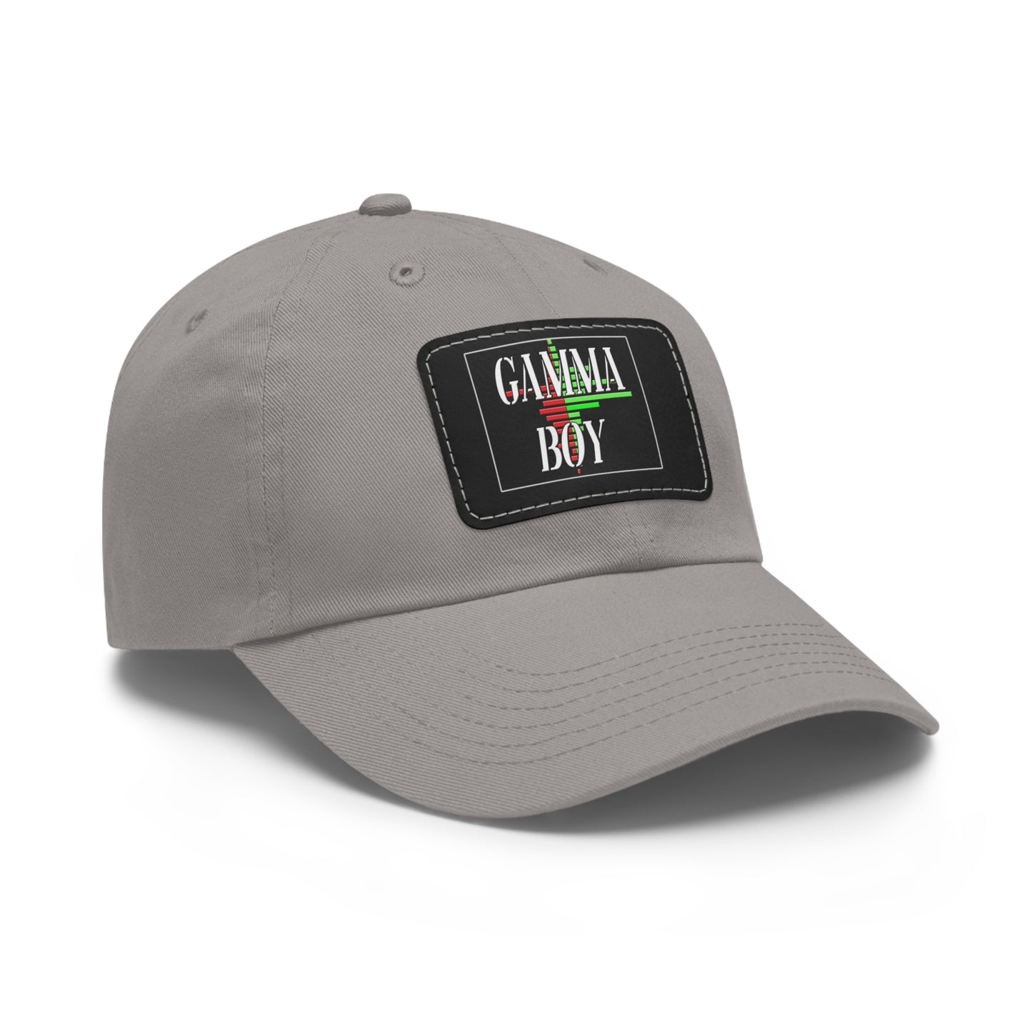 Gamma Boy Dad Hat with Leather Patch (Rectangle)