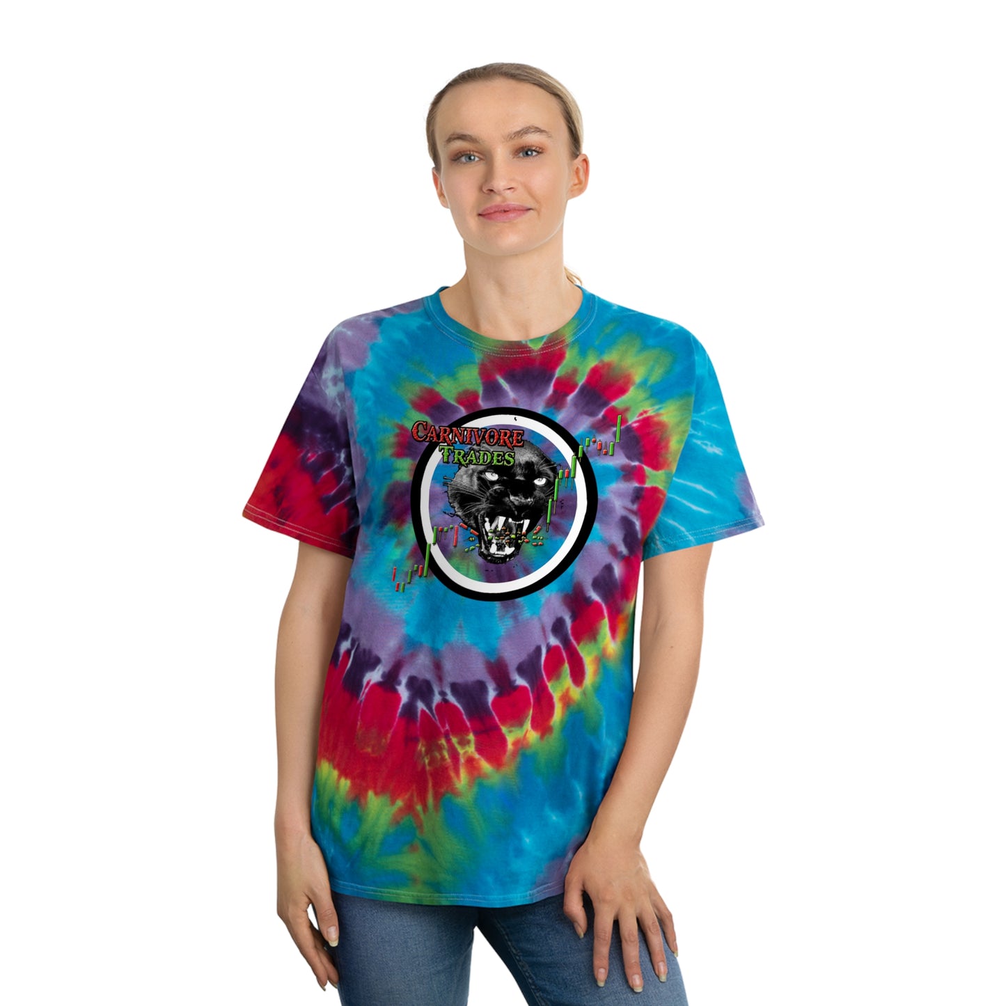 C.A.T. Logo Unisex Tie-Dye Tee, Spiral