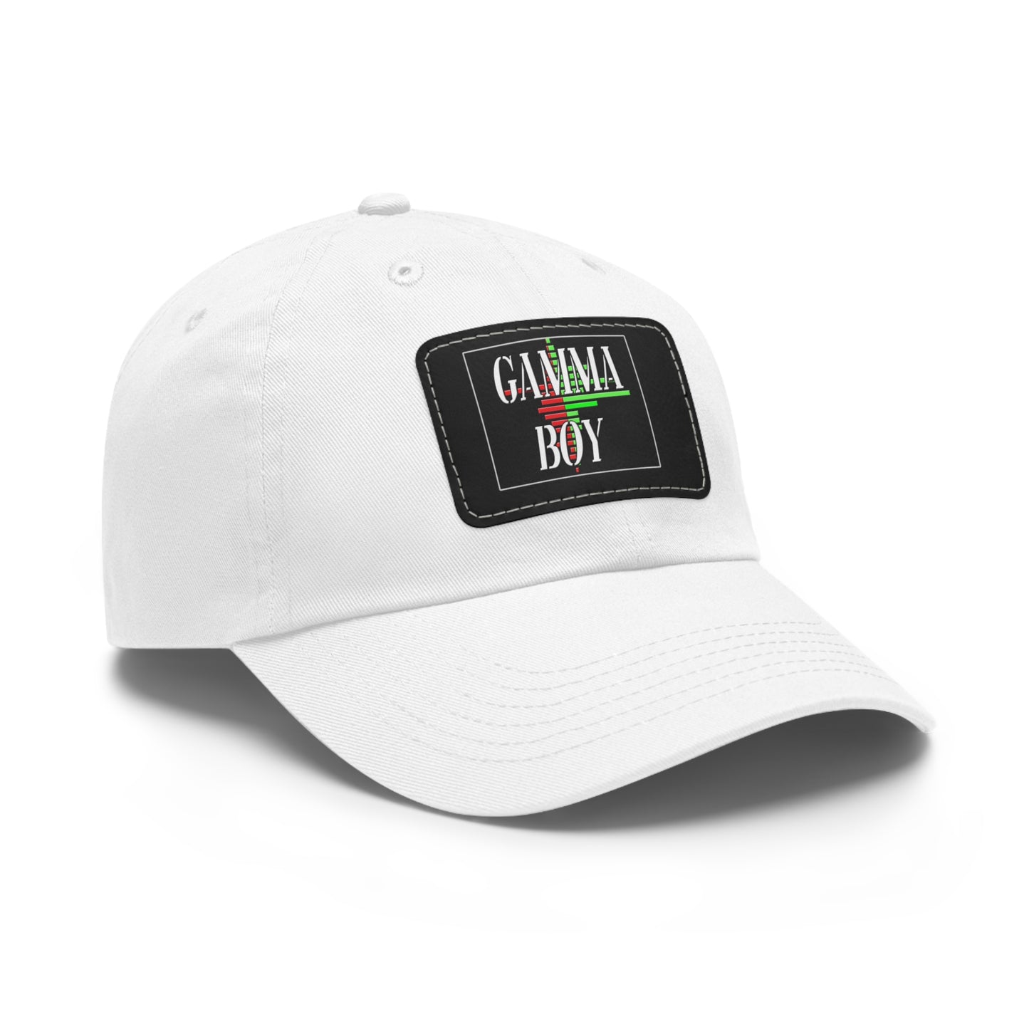 Gamma Boy Dad Hat with Leather Patch (Rectangle)