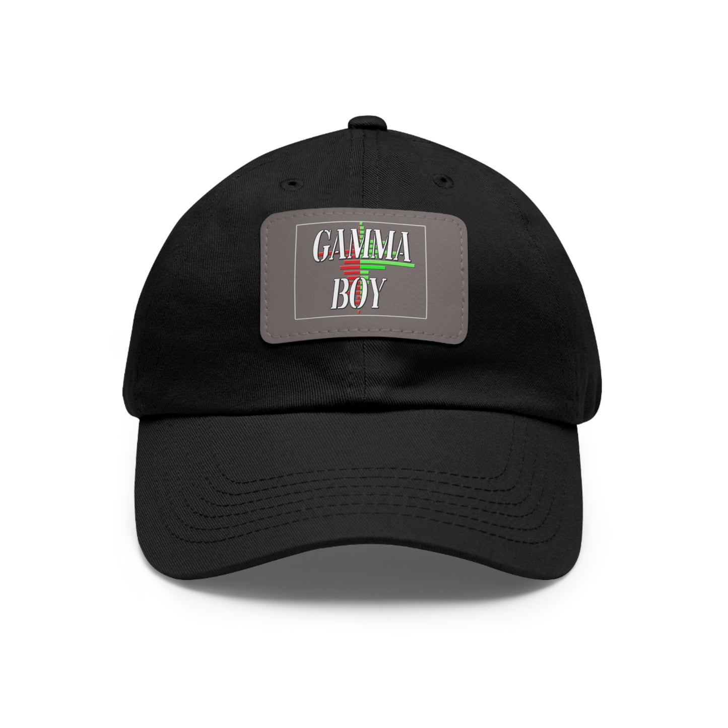 Gamma Boy Dad Hat with Leather Patch (Rectangle)