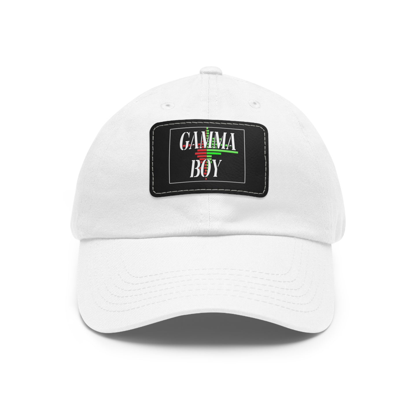 Gamma Boy Dad Hat with Leather Patch (Rectangle)