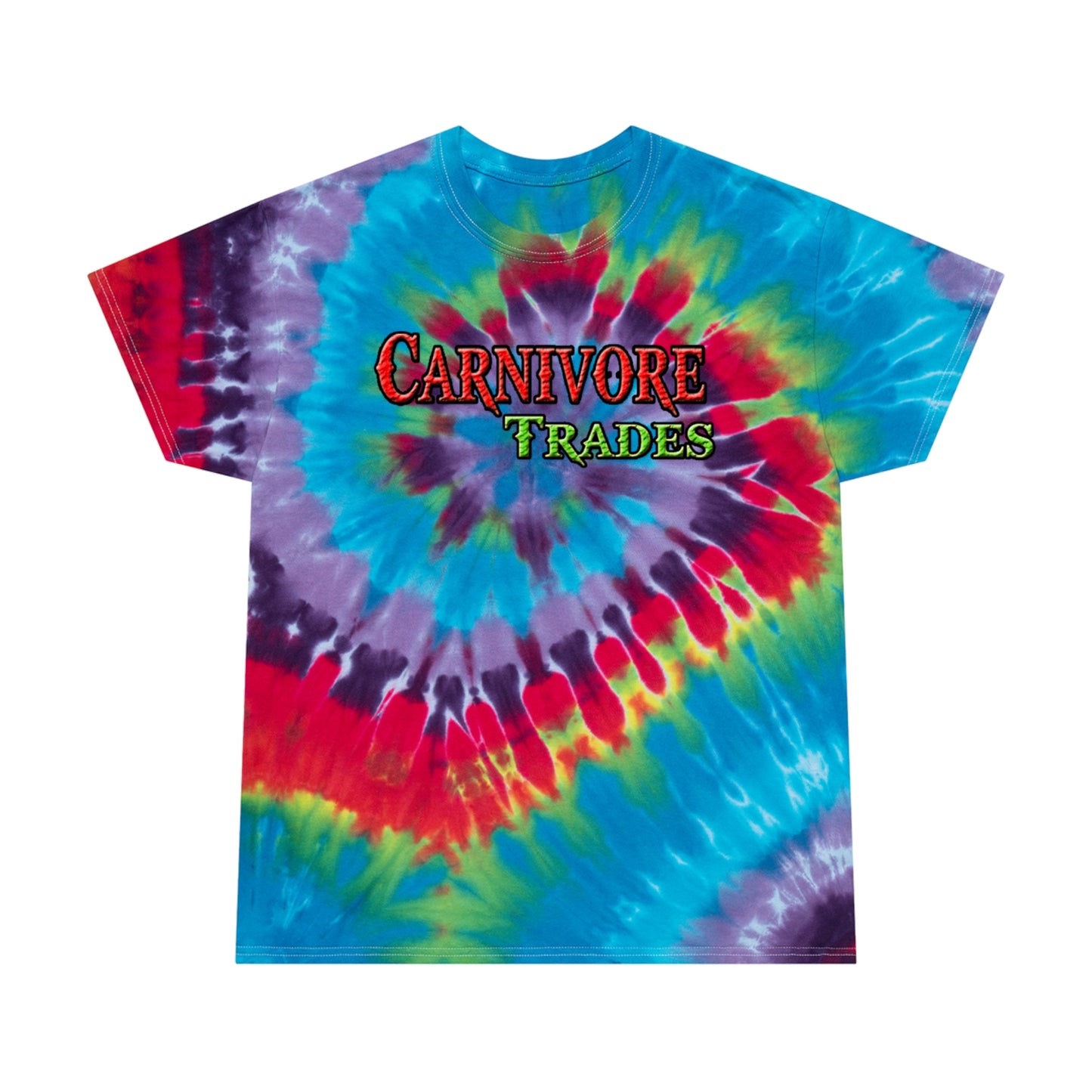 Carnivore Trades Unisex Tie-Dye Tee, Spiral