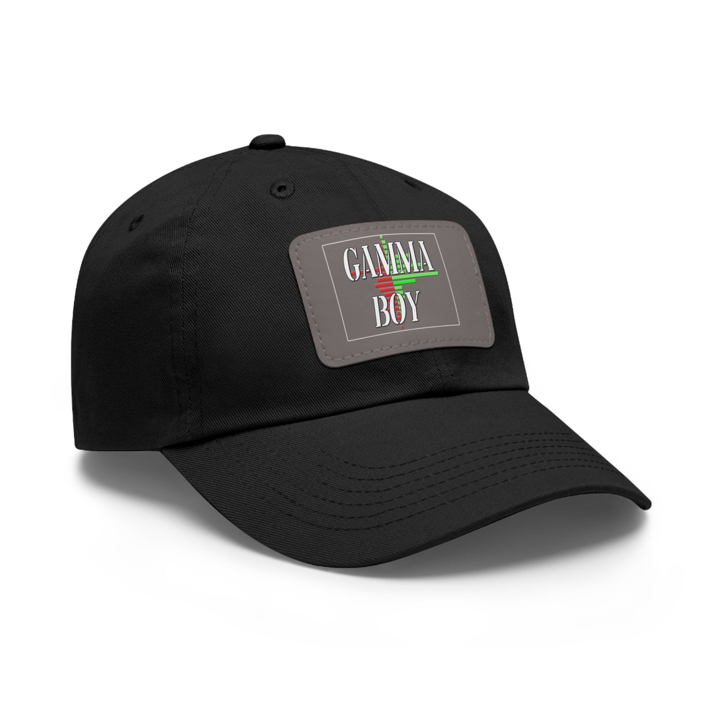 Gamma Boy Dad Hat with Leather Patch (Rectangle)