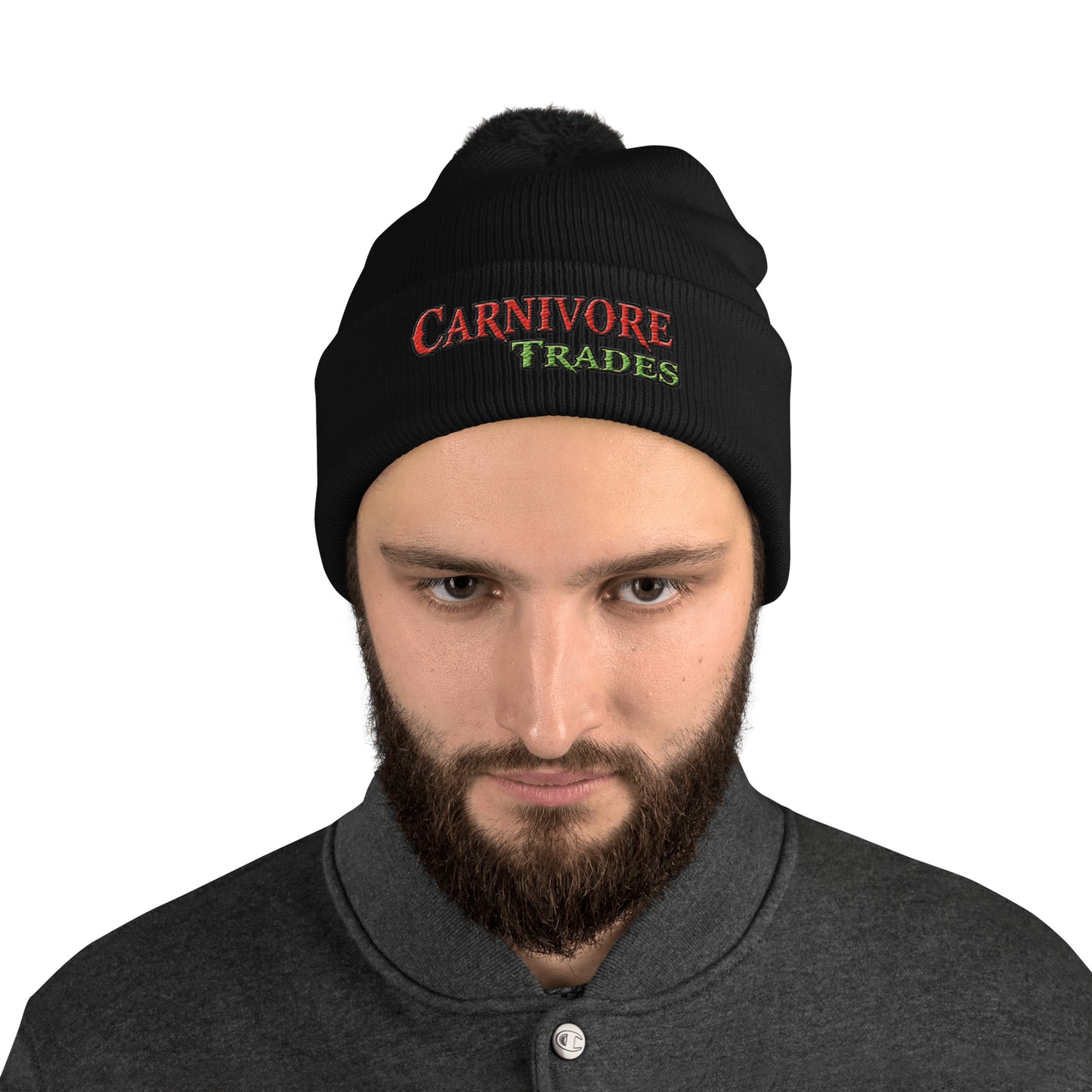 Carnivore Trades Pom-Pom Beanie